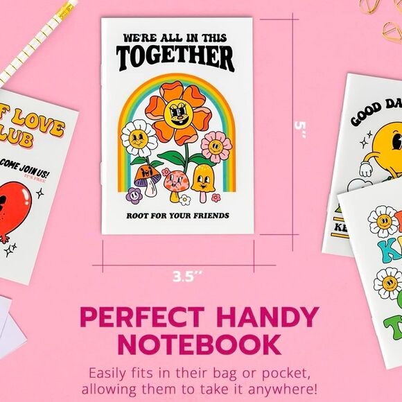 SALE Retro Vintage 50’s Style Flower Notebook - Picture 2 of 6